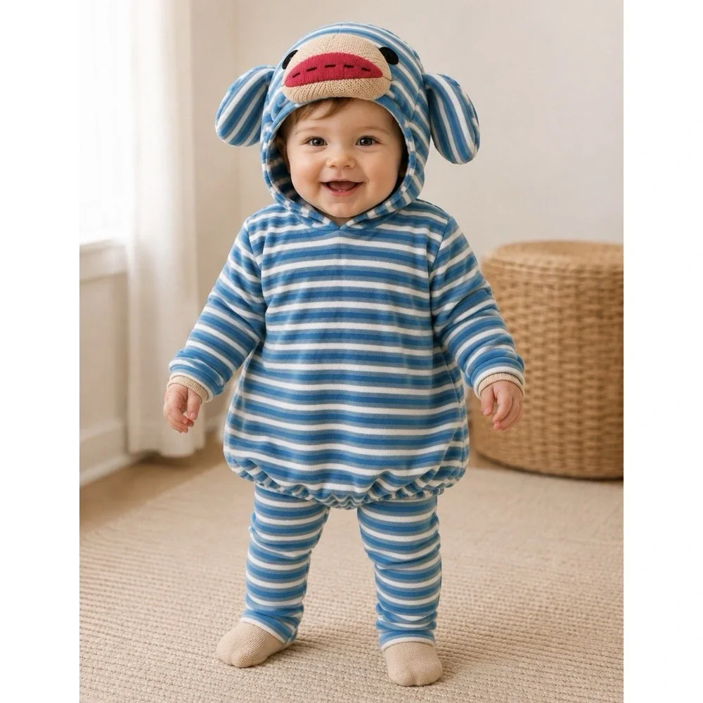 Boo Babies 3 Piece Child Monkey Costume Size 9-18 Months NWT
